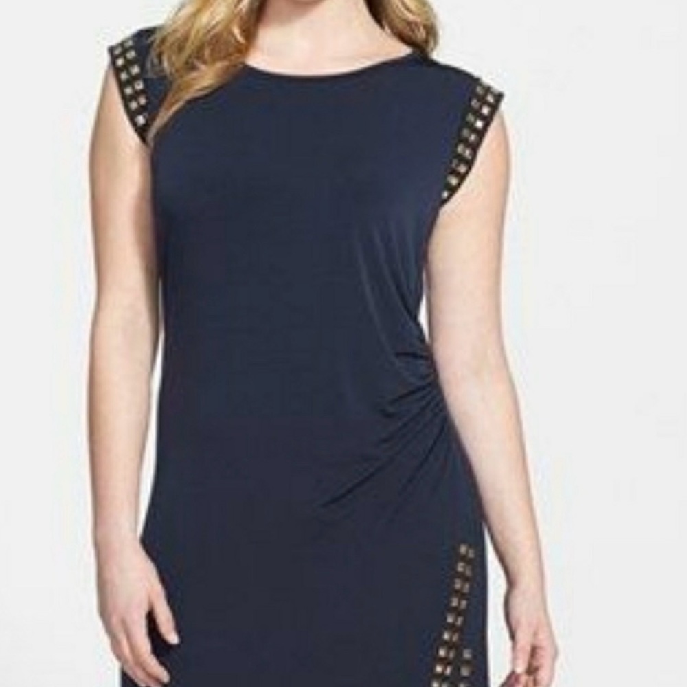 Michael Kors Navy Midi Dress